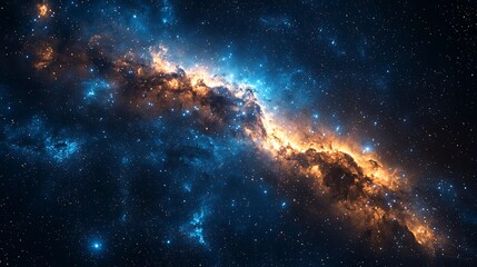 Obraz premium Stunning colorful nebula formation in outer space high resolution wallpaper