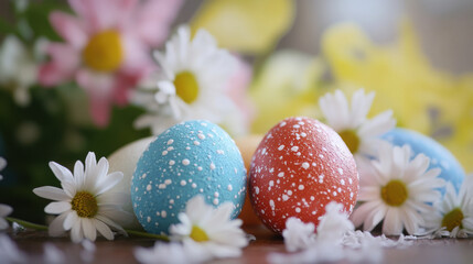 Obraz premium Joyful spring egg arrangement