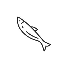 Fish icon. Simple fish icon for social media, app, and web design. Vector illustration.
