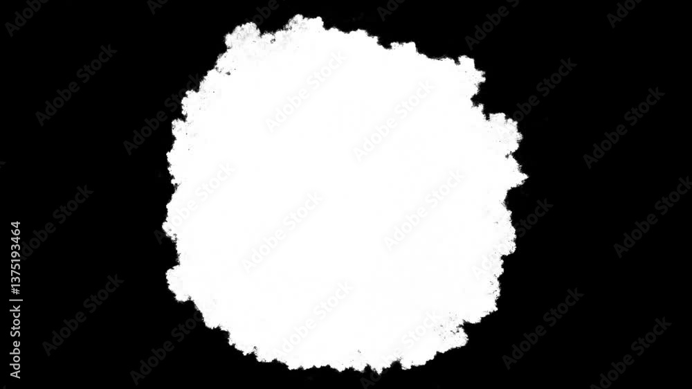 Poster dry stroke frame in black loop animation grunge animation, brush strokes on black background abstrac