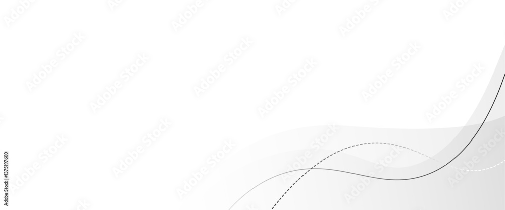 Poster vector minimal geometric white light banner background abstract design.