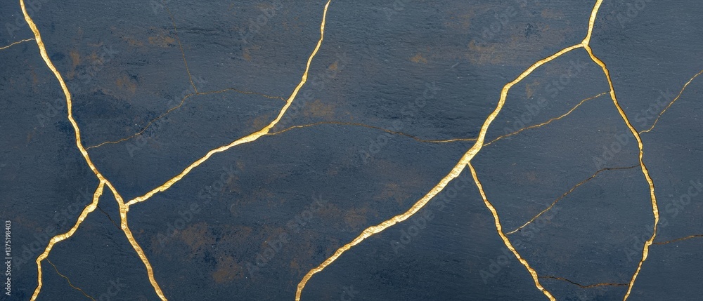 Poster close-up of a dark blue surface with a rough texture. the surface appears to be made up of cracks or