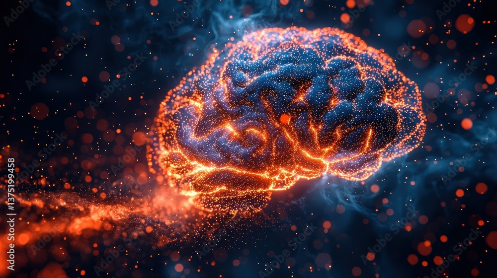 Poster the fiery brain: a digital visualization of neural networks