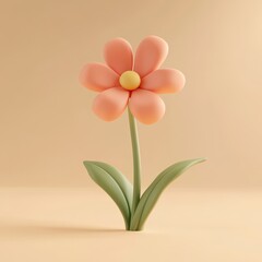 Obraz premium pink flowers on a green background