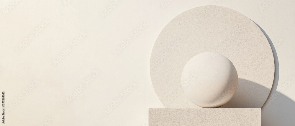 Poster minimalistic composition with a white background. on the right side of the image, there is a large, 