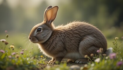 Fototapeta premium rabbit in the grass