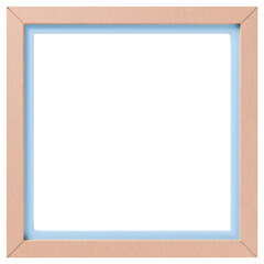 3D素材_木製の額縁_四角