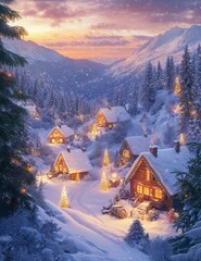 Fototapeta premium winter landscape in the mountains