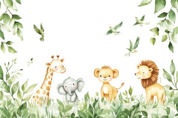 Fototapeta premium animals in the forest