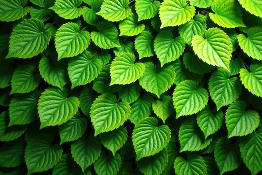 Nature's repeating foliage creating a natural pattern , organic, green, repeat