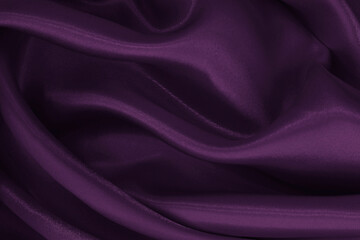 Purple fabric cloth texture for background and design art work, beautiful crumpled pattern of silk or linen.