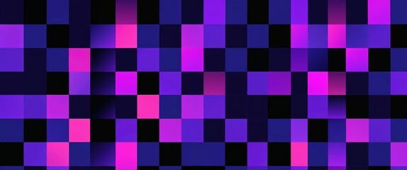 Purple neon checkerboard patterns vector pattern abstract design illustration background