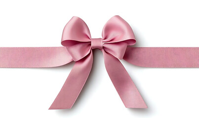 Decorative pink ribbon with bow for gifts and special occasions ,