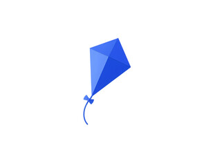 Blue Kite Flying High in the Sky