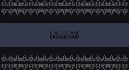 black and white vintsge frame abstract background