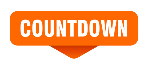 countdown sticker. countdown sign on transparent background