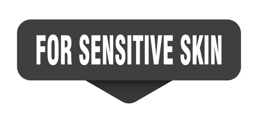 for sensitive skin sticker. for sensitive skin sign on transparent background