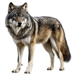 Fototapeta premium wolf isolated on white background