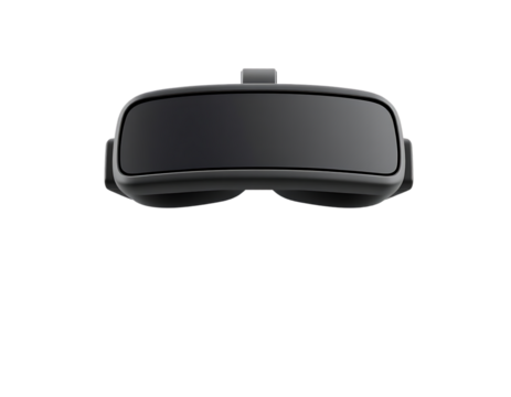Sleek Black VR Headset Isolated