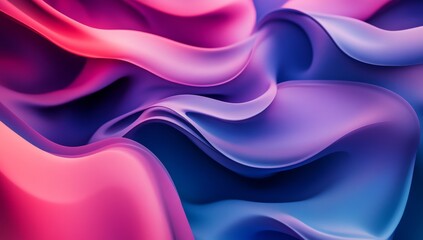 Obraz premium Abstract fluid shapes in vibrant gradient colors