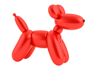 Red Balloon Dog Sculpture