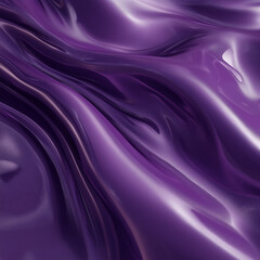 Obraz premium Abstract glossy surface in flowing violet tones – modern texture with elegant appearance, ideal for design, art, or background applications.