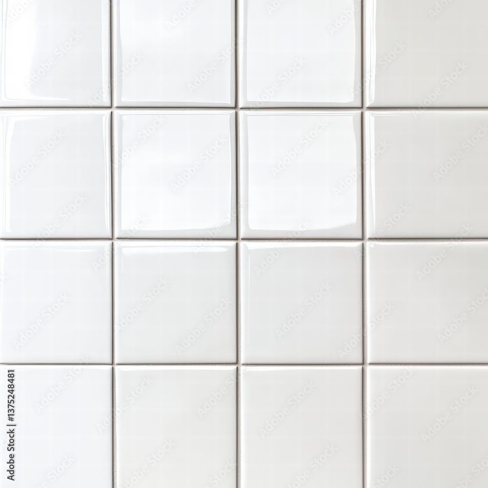 Poster elegant tile grid: this image features a clean, modern aesthetic, the glossy tiles gleam, creating a