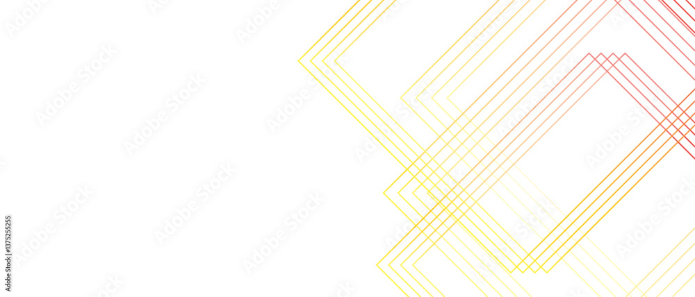 Poster Abstract beautiful perfect random red gradient lines with creative geometric triangle shape. Modern seamless and retro pattern technology & business concept template. Architecture concept geometric