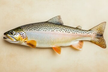 An up close studio shot of a vibrant colorful fish