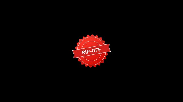 Rip-off  Stamp text Effect Animation