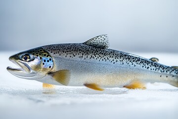 Obraz premium A close up view of a beautifully detailed fish