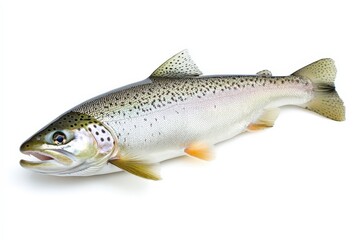A detailed close up studio shot of a fish with spots