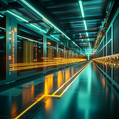 Obraz premium modern server room