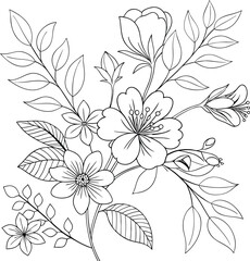 Seamless floral pattern vector art