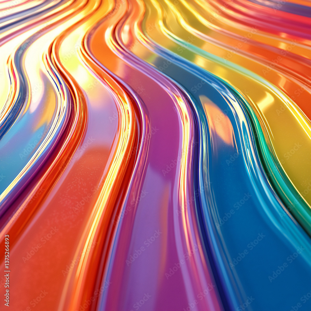 Poster serene spectrum patterns