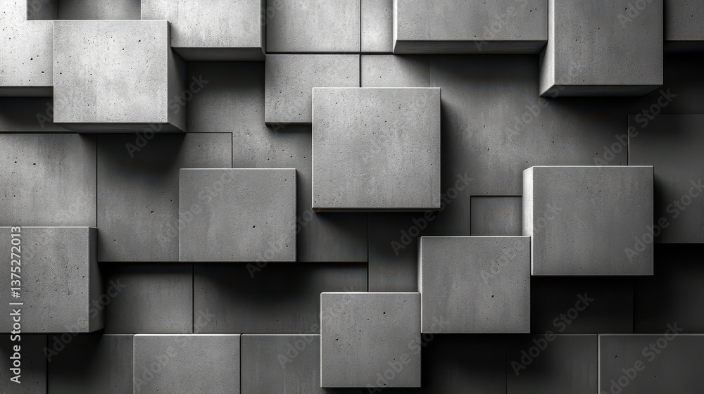 Poster modern 3d gray geometric seamless pattern background for creative design projects