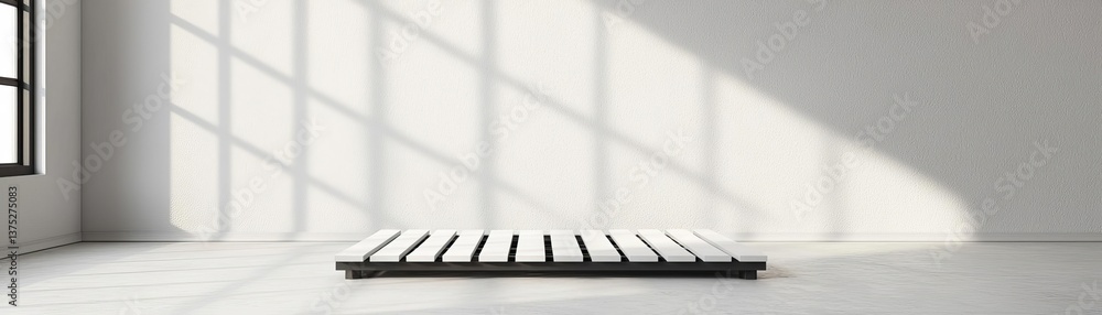 Poster blank white gradient background with product display white backdrop or empty studio with room floor 