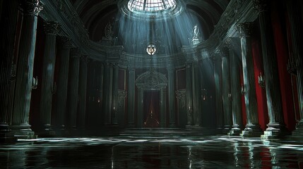 Grand Hall of Shadows: A Digital Masterpiece