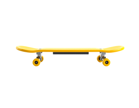 Yellow Skateboard Isolated