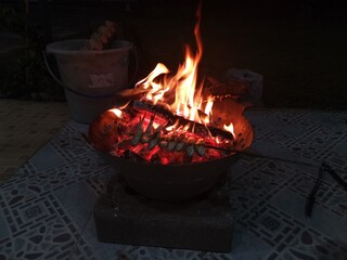 dish of little fish grilled by homemade recipe