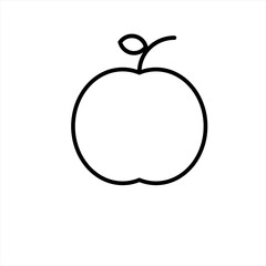 apple on a white background