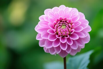 Fototapeta premium A close up image of a beautiful pink dahlia flower