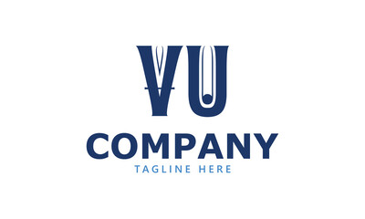 VU V vu initial logo | initial based abstract modern minimal creative logo, vector template image. luxury logotype logo, real estate homie logo. typography logo. initials logo
