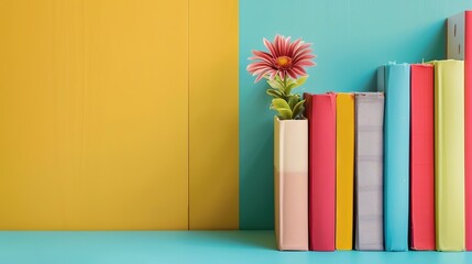 The Book Background of Children's Day: Lighting up the Bright Stars of Childhood's Thirst for Knowledge with the Wisdom of Books