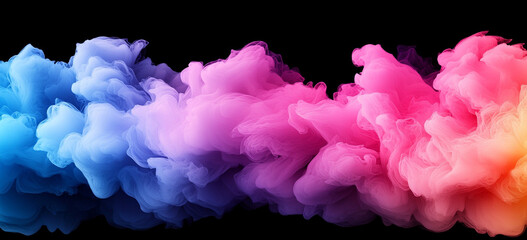 Fototapeta premium Abstract gradient background with blurred pink, purple, and blue colors creating dreamy atmosphere. This vibrant design evokes creativity and inspiration