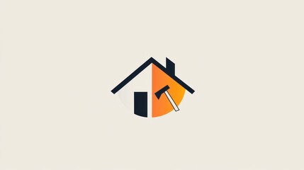 Home Repair Logo Design Concept