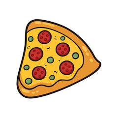pizza vector art, pizza icon, food vector illustration