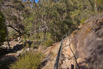 Hiking track at Venus Baths in Grampians National Park in Victoria, Australia
