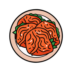 kimchi vector art, kimchi icon, food vector illustration