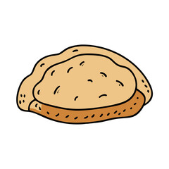 pita bread vector art, pita bread icon, food vector illustration